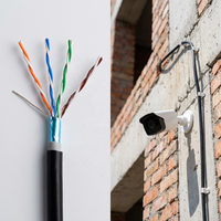 Kabel Ethernet Cat5e FTP Outdoor dengan Selubung Luar PE untuk Penggunaan Bawah Tanah & Luar Ruangan (Suplai Massal)