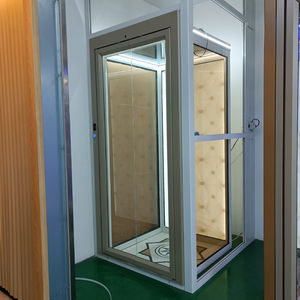 Простая в использовании домашняя дверь лифта стеклянная дверь лифта производитель индивидуальный Лифт ручной Лифт автоматическая дверь цены - Product Image 5