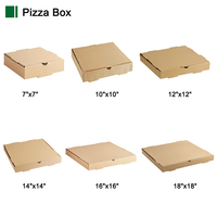 Boîtes à pizza en carton ondulé noir de 10, 12, 13, 14, 16 et 24 pouces, vente en gros, personnalisables avec logo