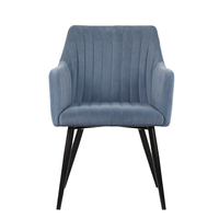 Chaise de salle à manger au design moderne et écologique, structure métallique, chaise de loisirs en velours, mobilier pour la maison, chambre, bureau à domicile, salon