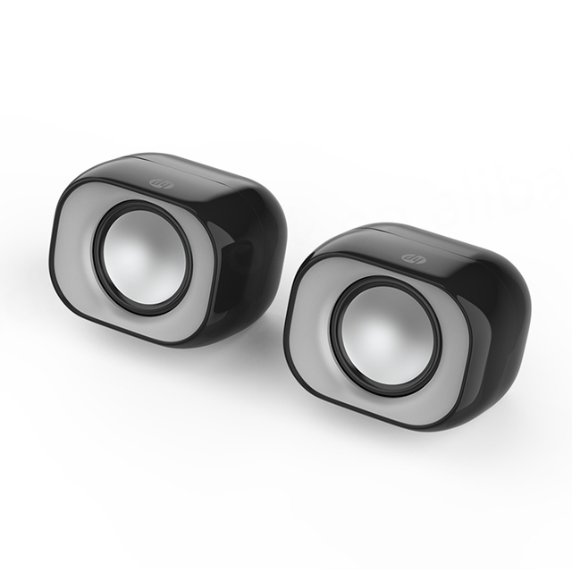 For DHS-2111 Computer Stereo USB 2.0 Wired Speaker System 5-10W Output 2.5" Woofer Two-way Audio Crossover 60Hz-23KHz Frequency