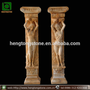 Maison Villa Construction Décoration Sculpture sur pierre Marbre blanc Figure <span class=keywords><strong>grecque</strong></span> Statue <span class=keywords><strong>Colonne</strong></span> - Product Image 3