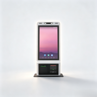 Kiosque de commande automatique en métal avec imprimante thermique, tablette PC Android 7.1/11 de 21,5 pouces pour restaurant