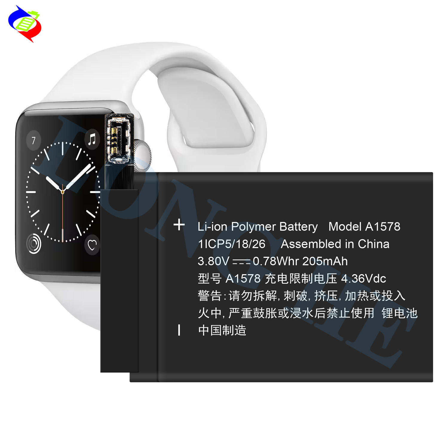 205mAh A1578 Series 38mm Watch Battery for Apple Watch Series1 Battery