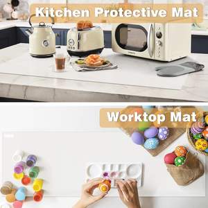 Tapete Protector de Cocina Cross Border, 60x200cm, Silicona Resistente al Calor, Cubre Encimera, Color Sólido, Forma Rectangular - Product Image 1