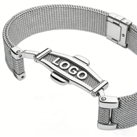 Fermoir de montre papillon personnalisé en acier inoxydable massif, usiné CNC, haute précision, gravure de logo personnalisée, accessoire pour bracelet de montre