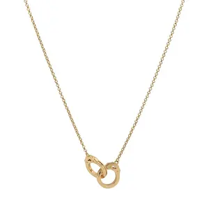 Collar de plata de ley 925 para mujer, joyería chapada en oro de 18k, esposas, hebilla, declaración, diseño inspirado