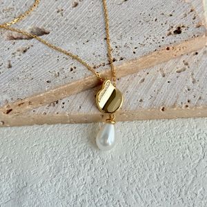 Carline Fine <strong>Jewelry</strong> 925 Sterling Silver Freshwater Shell Pearl Necklace Zircon <strong>Gems</strong> Flat Back Oval Pearl Necklace <strong>Jewelry</strong> - Product Image 6