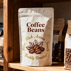 Sac thermoscellé pour collation de fruits secs refermable emballage en plastique sac en papier d'aluminium pochette debout pour aliments à fermeture éclair sac en papier kraft - Product Image 1