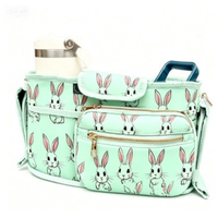 Organisateur de couches pour bébé en bois, étanche et tendance, OEM & ODM, avec pochette de rangement détachable et sangles réglables