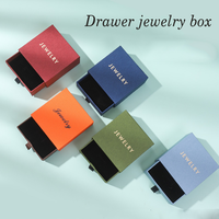 Boîte à bagues de luxe personnalisée avec mini-tiroir et présentoir pour porte-alliances, avec impression de votre logo
