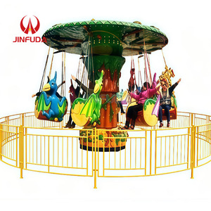 Divertente Giostre per Bambini: <span class=keywords><strong>Dinosauri</strong></span> <span class=keywords><strong>con</strong></span> Testa Oscillante e Sedili Colorati per Parchi Divertimento e Luna Park - Product Image 6