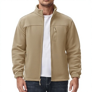 2026 New Arrival Men's Micro Polar Fleece <b>Jacket</b> Winter Sports Outdoor Windproof Warm Elastic Cuff Stand Collar Pattern - Product Image 4