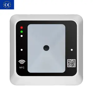 ZKRADIO QR+RFID Wall-mounted RS485 Interface 13.56MHz IC Card Reader With USB Wiegand26/34 For Access Control System