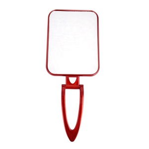 Bạc Dài Tay Cầm Vuông Lớn Gấp Phóng Đại Đôi Mặt <span class=keywords><strong>Matel</strong></span> Trang Điểm Gương Bỏ Túi - Product Image 3