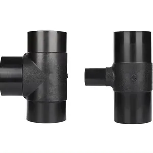 China factory offer high quality PE pipe fitting ANSI/GB/ISO butt fusion HDPE reducing tee