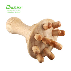 Anti-Zellulitis-Maderotherapie Lymphdrainage hölzernes pilzförmiges Massagegerät manuelles Holztherapie-Massagegerät - Product Image 6