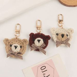 Mini Bear Toy Plush Bow Bear <b>Doll</b> Keychain Craft DIY <b>Accessory</b> Birthday Gifts Small Bear Key Chains Bag Charms - Product Image 1