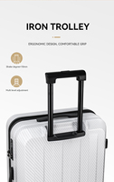 Valise rigide en polycarbonate Leavsesking, nouvelle arrivée, 20/24/28 pouces, 4 roues pivotantes, serrure TSA, légère, valise de voyage