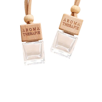 Offre Spéciale noir couleur 8ml bouteille carrée parfum de voiture vide prix de gros logo personnalisé bouteille diffuseur de voiture