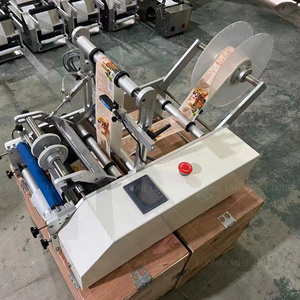 台式半自动烈酒罐罐圆瓶贴纸气动贴标机 - Product Image 5