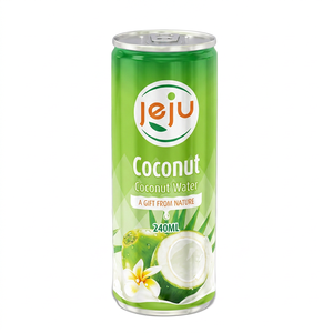 Agua de Coco 100% Natural Pura, 240 ml, Alta Calidad, Certificación HALAL e ISO, Sabor Dulce, Sabor Original, 24 Meses de Duración, Bebida - Product Image 1