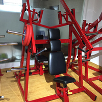 Machine chargée de plaque de vente chaude/Lat avant latéral tirer vers le bas/extension arrière de poids libre Iso dos de poitrine latéral