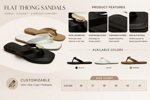 Sandales tongs pour femmes à bout carré, souples et confortables, tendance estivale, style décontracté, vente directe d'usine - Product Image 6
