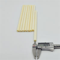 Rol Keramik Alumina Kemurnian Tinggi 2/4/6 Lubang, Tabung Isolator Keramik Al2o3 untuk Perlindungan Termokopel