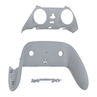 EXtremeRate Coque de garniture décorative personnalisée en haut et en bas Couvercle de plaque avant et arrière pour contrôleur PS5 Edge