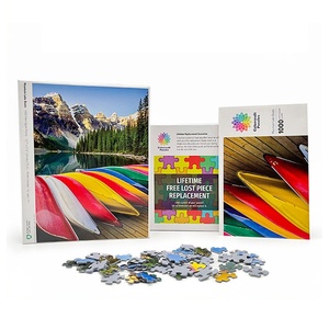 Bán buôn tùy chỉnh Tự làm giáo dục giấy ghép hình câu đố <span class=keywords><strong>1000</strong></span> & 500 Mảnh động vật hình với logo in cho cô gái - Product Image 3