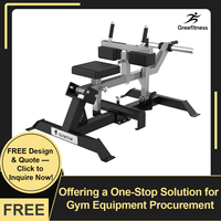Équipement de musculation professionnel GUWOW SA1617 Super Horizontal Calf Raise Leg Press Machine à charge par plaques en acier, sécurisé, assis, 6 tonnes