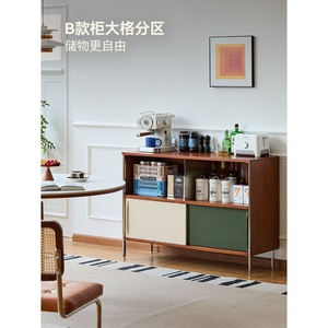 Vintage Style Solid Wood Sideboard Midcentury Modern Multi Functional Storage Cabinet For Living And Dining Room - Product Image 4