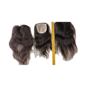 Perruques à base de soie - Topper en cheveux Remy d'Inde - Product Image 1