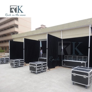 Kit de telón de fondo de alta calidad y fácil instalación con tubos y cortinas para stand de ferias comerciales y decoración de bodas - Product Image 4