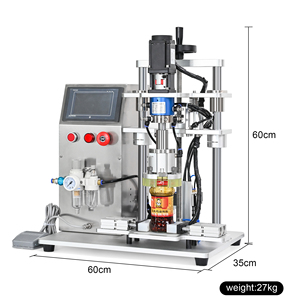 Máquina semiautomática para tapar con tornillo con servomotor para frascos de vidrio, botellas de salsa, cosméticos, mermelada, mayonesa, encurtidos y crema - Product Image 4