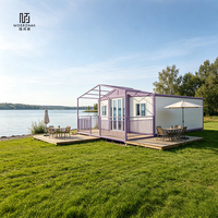 Maison conteneur préfabriquée mobile de 20 pieds et 40 pieds, directement de l'usine, pour bureau, hôtel, camping, villa