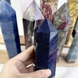 Piedra de Lapislázuli Natural de Alta Calidad para Feng Shui, Cristal Curativo en Forma de Torre para Decoración, Venta Caliente - Product Image 2