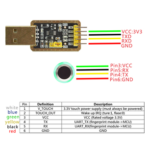 SFM-V1.7 bán dẫn laser cảm ứng điện dung mua lại và nhận dạng vân tay Mô-đun cảm biến - Product Image 5