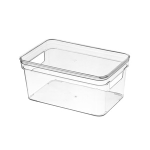Transparent <b>Storage</b> Box With Lid Rectangle Food Container For <b>Clothes</b> Cosmetics And Miscellaneous Items - Product Image 1