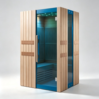 Sauna extérieur haut de gamme avec aménagement personnalisé et construction en bois durable pour jardins de luxe, centres de villégiature et centres de bien-être