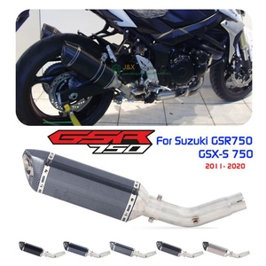Échappement de moto pour Suzuki GSR750 GSX-<span class=keywords><strong>S</strong></span> <span class=keywords><strong>750</strong></span> 2011-2020 GSR750 <span class=keywords><strong>GSR</strong></span> <span class=keywords><strong>750</strong></span> Échappement de moto Silencieux d'échappement Tuyau de liaison intermédiaire - Product Image 1