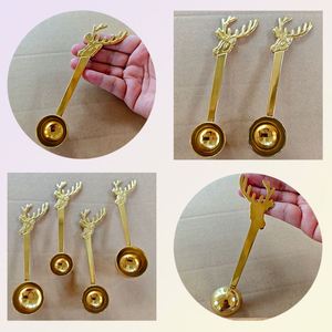 Factory Custom New Christmas Deer Stainless Steel 5/10/15/20/25/30ml <b>Measuring</b> <b>Spoon</b> - Product Image 3