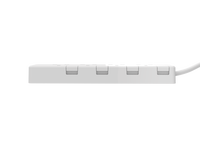 PUJIMAX 250V 16A Extension de commutateur de commande unique prise britannique multi-prises 4 prises BS parasurtenseur multiprise avec 3 USB