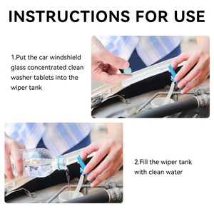 Limpiador de Vidrios para Auto ASLAM, Tabletas Efervescentes Concentradas, Precio al por Mayor, Líquido Limpiador de Parabrisas - Product Image 3