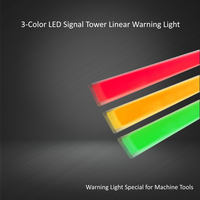 Barre lumineuse de signalisation LED industrielle Doingwin à 3 couleurs, lampe d'avertissement étanche IP65 pour machines-outils et équipements CNC