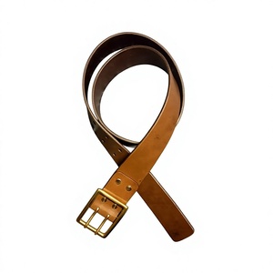 Ceintures en cuir véritable BS INTERNATIONAL, design solide, style européen, fabrication artisanale, durables, pour un usage quotidien masculin, boucle en acier. - Product Image 5
