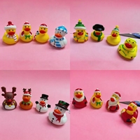 Jouet de bain pour bébé HONGBEI en PVC en forme de canard, calendrier de Noël, pulvérisation d'eau, pour les enfants de 0 à 7 ans, cadeau créatif