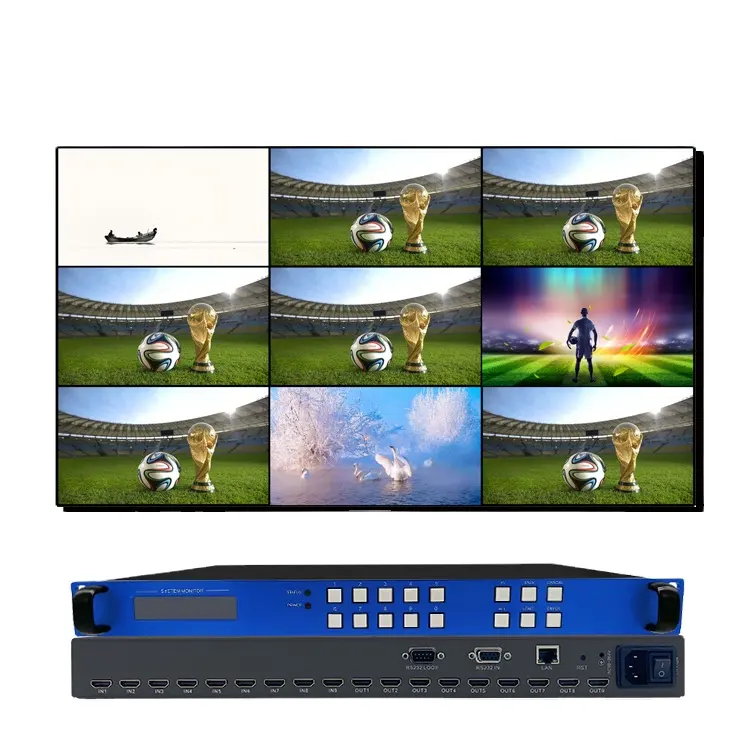 Bitvisus Ondersteuning 3d Video 2X4 Hdmi 4 Kanalen 3X3 2X2 4X2 Matrix Switcher