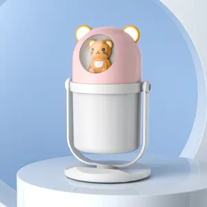 Mini humidificador para mascotas, regalo para niños de 300ML, dormitorio, escritorio, USB, <span class=keywords><strong>nebulizador</strong></span> de niebla fría, Humidificador ultrasónico con luz nocturna - Product Image 1